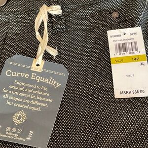 Democracy Black and White Herringbone Trousers